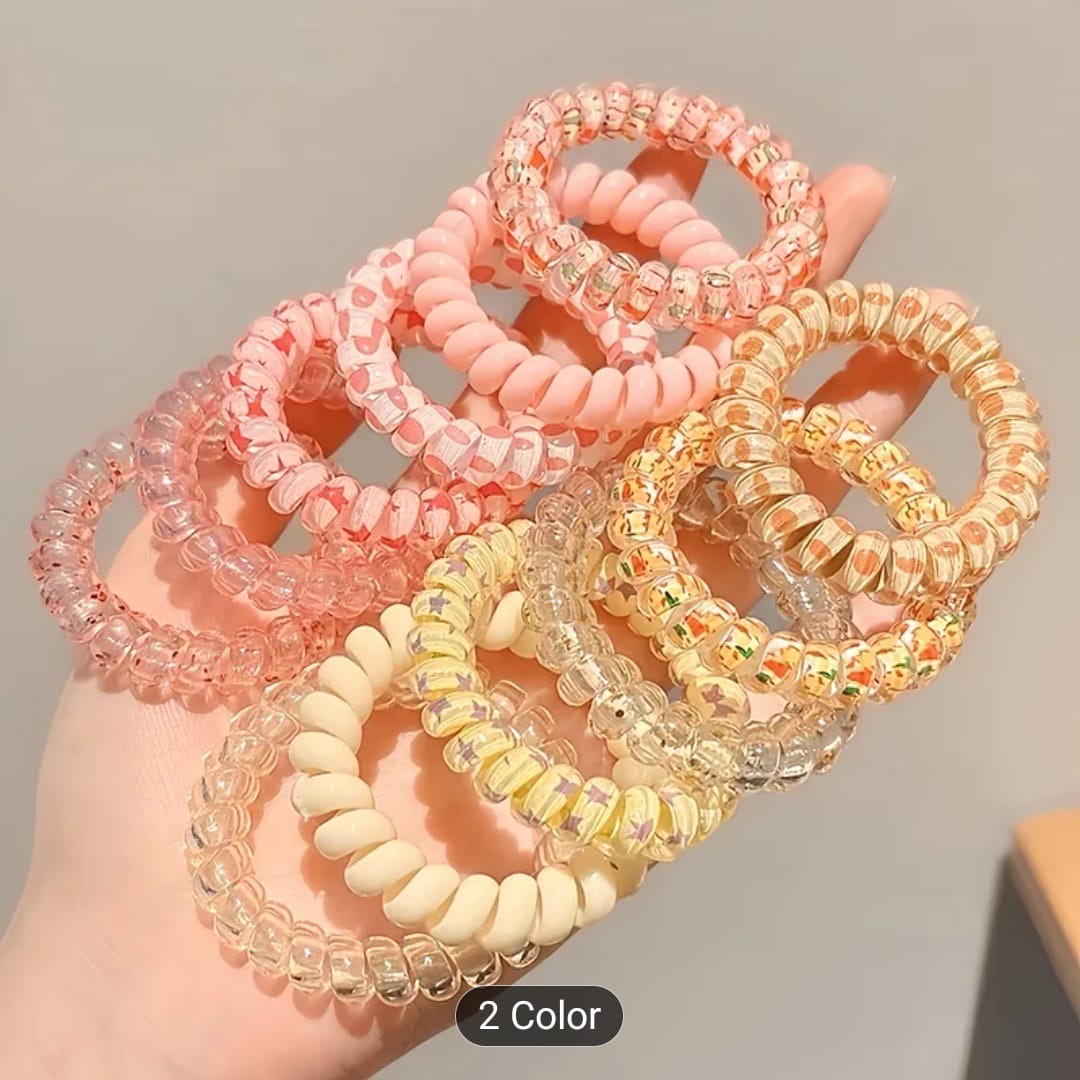 Spiral Phone Cord Hair Ties(3-piece)