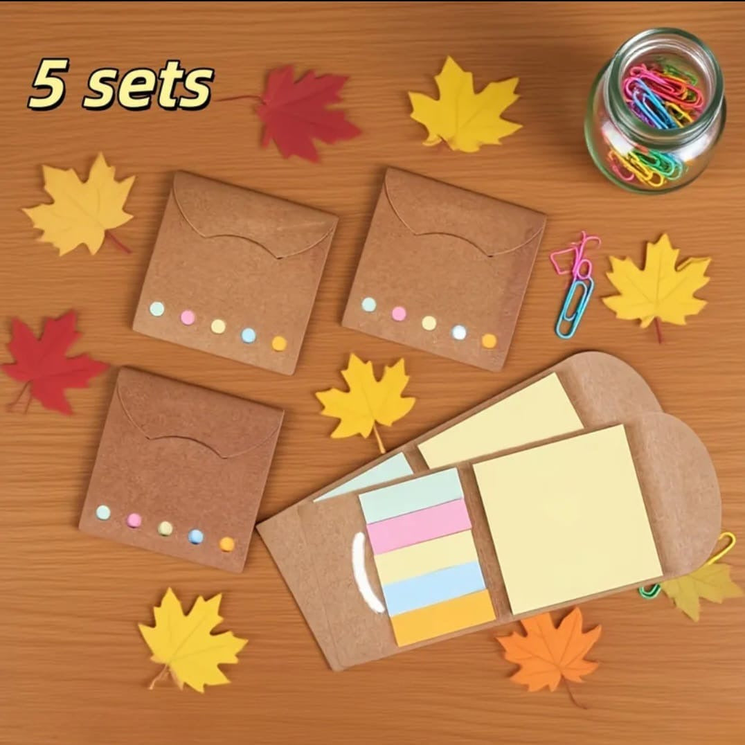 Kraft Paper Sticky Note Book (1- piece)