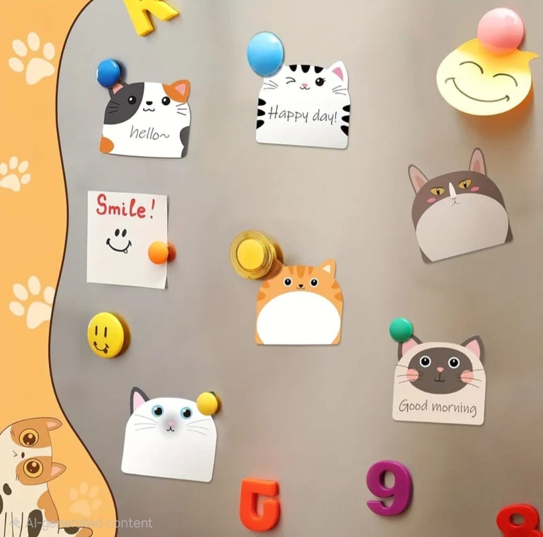 Cute Cat Face Sticky Note Pads