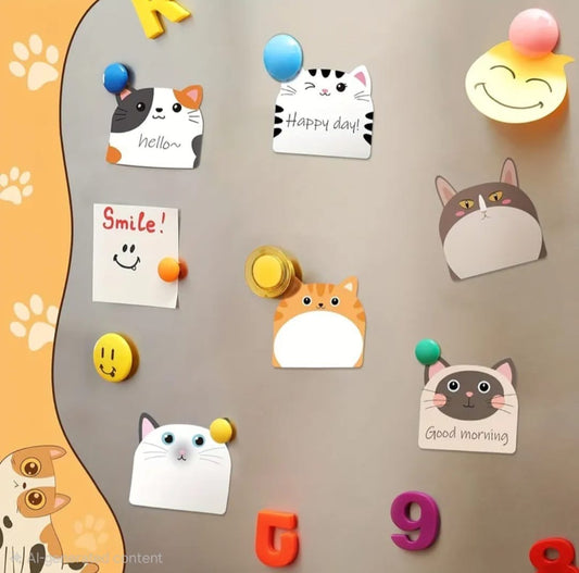 Cute Cat Face Sticky Note Pads